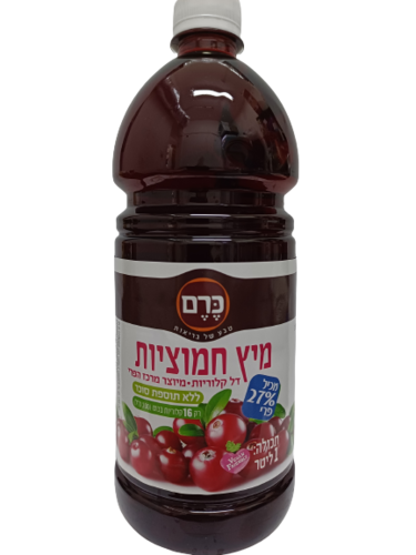 מיץ חמוציות 1 ליטר כרם