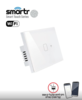 מפסק תאורה מתג Touch WiFi 1 תואם קופסת 3 מקום מבית Smartr - צבע לבן