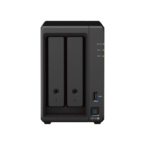 שרת אחסון NAS ללא כוננים Synology DiskStation DS723+ 2-Bay
