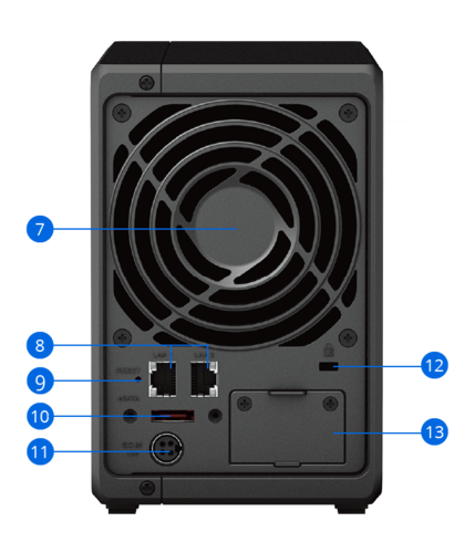 שרת אחסון NAS ללא כוננים Synology DiskStation DS723+ 2-Bay
