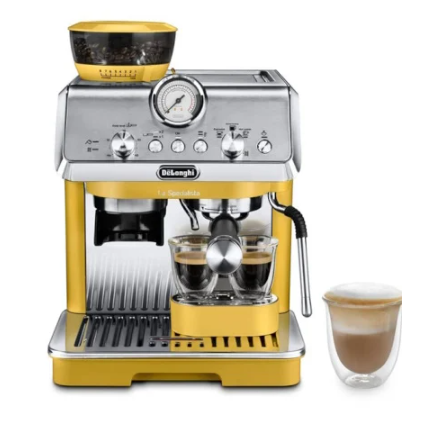 ‏מכונת אספרסו Delonghi La Specialista Arte EC9155.YE דלונגי בצבע צהוב