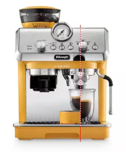 ‏מכונת אספרסו Delonghi La Specialista Arte EC9155.YE דלונגי בצבע צהוב