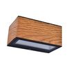 גוף תאורה צמוד קיר עץ אגוז GEMINI-WOOD UPDOWN LUTEC 11W IP54 אור חם