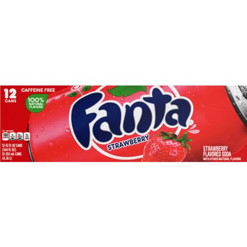 Fanta Strawberry 12 Pack - מארז 12 פאנטה תות שדה