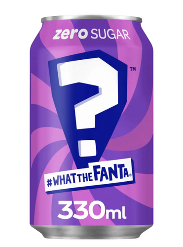 Fanta Guess the Flavour Purple 24 Pack - מארז 24 פאנטה 'נחש את הטעם' סגול