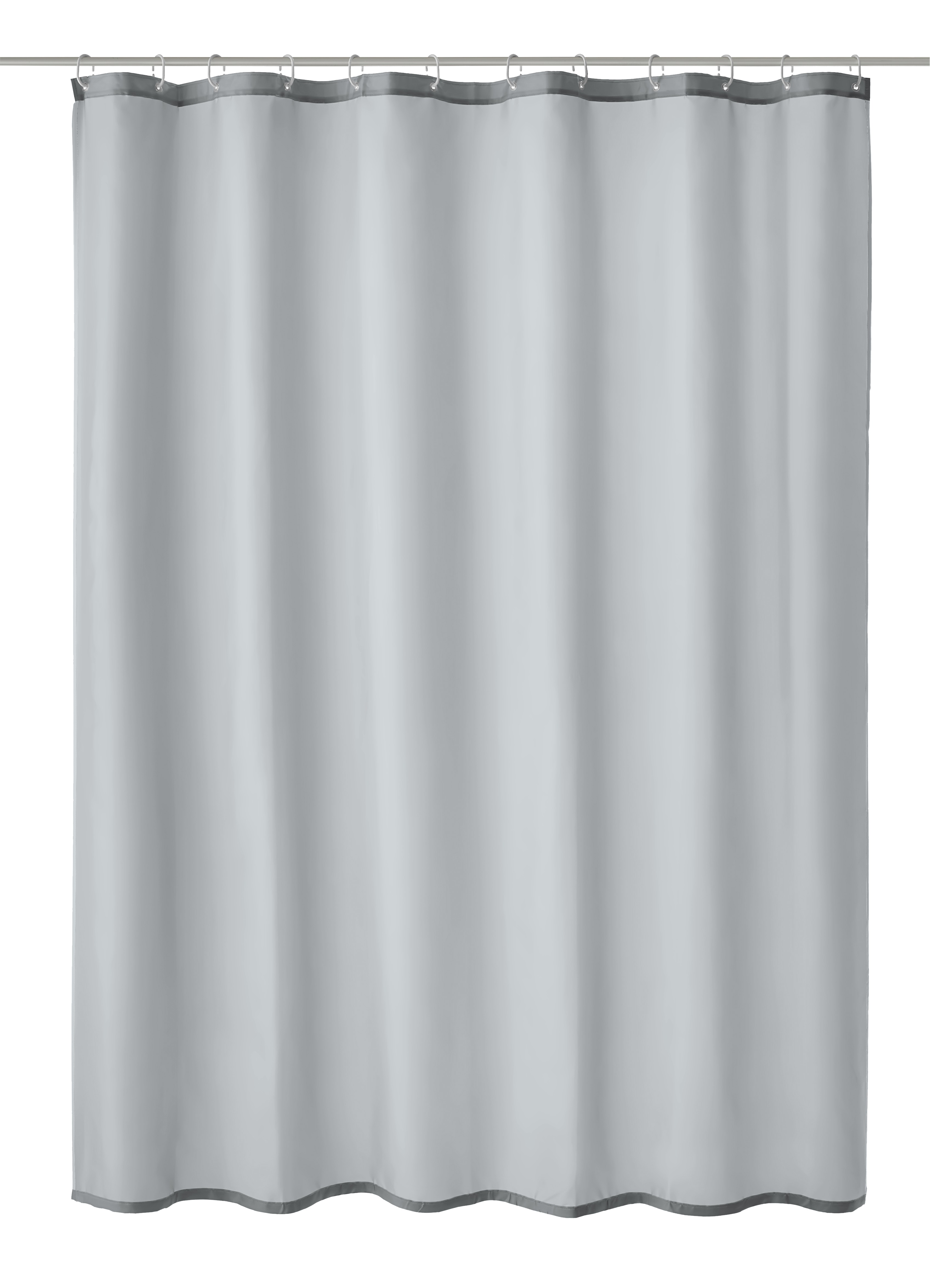 וילון פוליאסטר לאמבטיה Rica 180x200 - אפור 