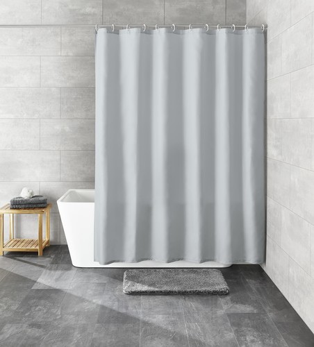 וילון פוליאסטר לאמבטיה Rica 180x200 - אפור 