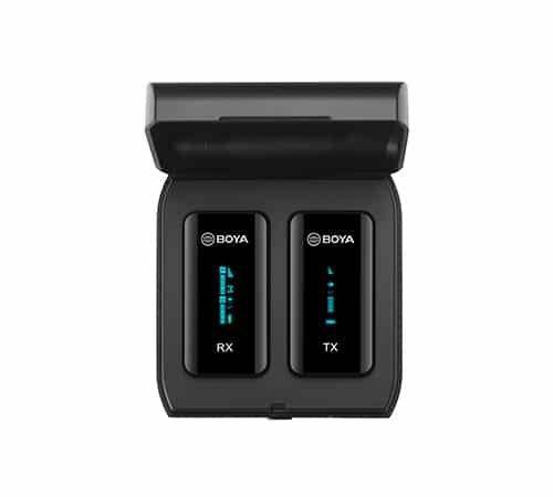 מיקרופון דש אלחוטי לסמארטפון Boya BY-XM6-K1 כולל תחנת עגינה
