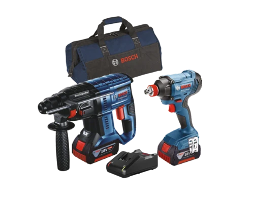 סט פטישון GBH 180-LI + מפתח רטיטה GDX 180-LI + שתי סוללות 4Ah + תיק