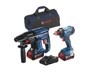 סט פטישון GBH 180-LI + מפתח רטיטה GDX 180-LI + שתי סוללות 4Ah + תיק