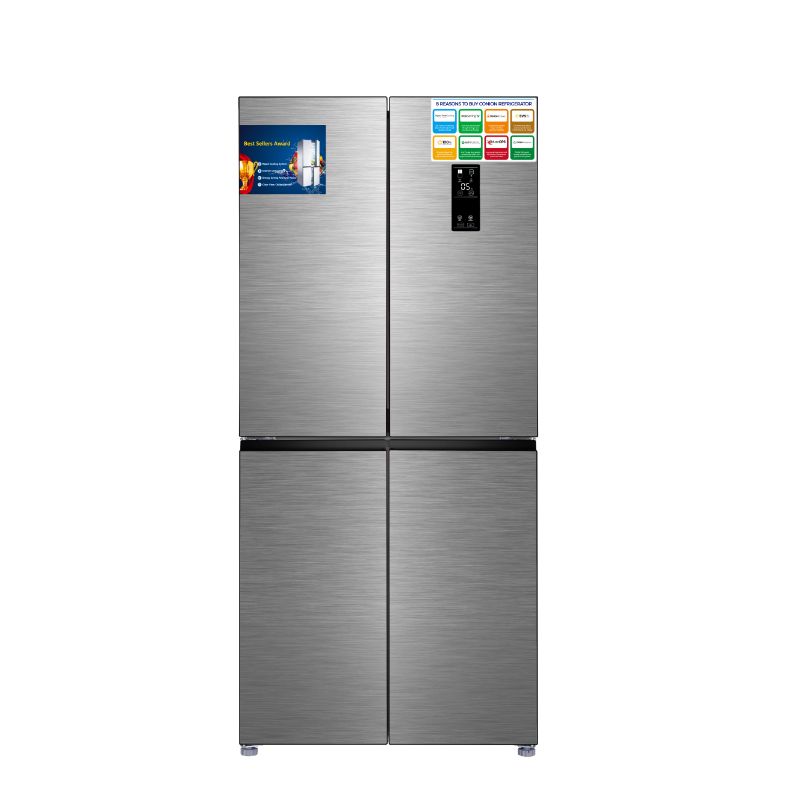 מקרר 4 דלתות מקפיא תחתון 541 ליטר LUX NF595INOX לוקסור LUXOR- נירוסטה