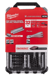 סט 32 חלקים בוקסות ורצט 3/8 Milwaukee