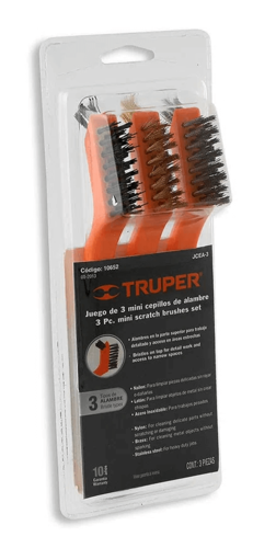סט 3 מברשות פלדה ידית פלסטיק TRUPER