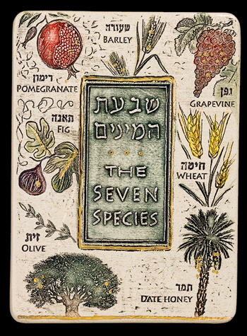 אריח שבעת המינים לקראת החגים והשנה החדשה
