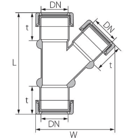 מסעף SmartLock™ 50/45° L165