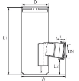 מחסום 245/50 סגור ™SmartLock