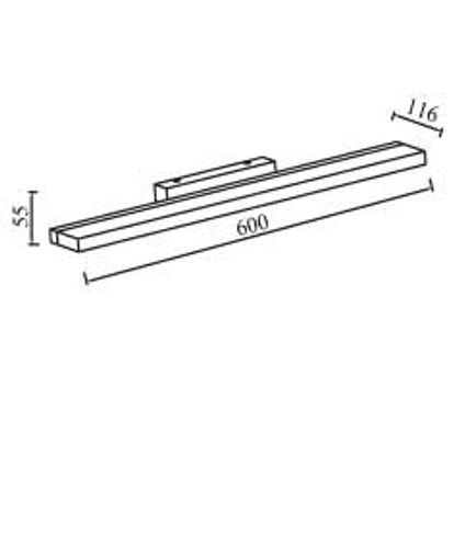 גוף תאורה צמוד קיר MIRROR לד 30W  LEDON
