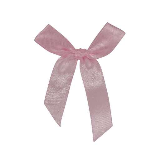 חבילת 12 פפיון בד+תיל קשירה רוחב 1.5 ס”מ-ורוד 