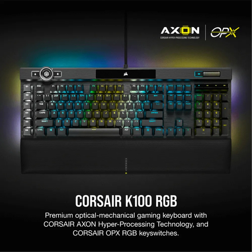 מקלדת גיימינג מכנית K100 Corsair OPX Switch
