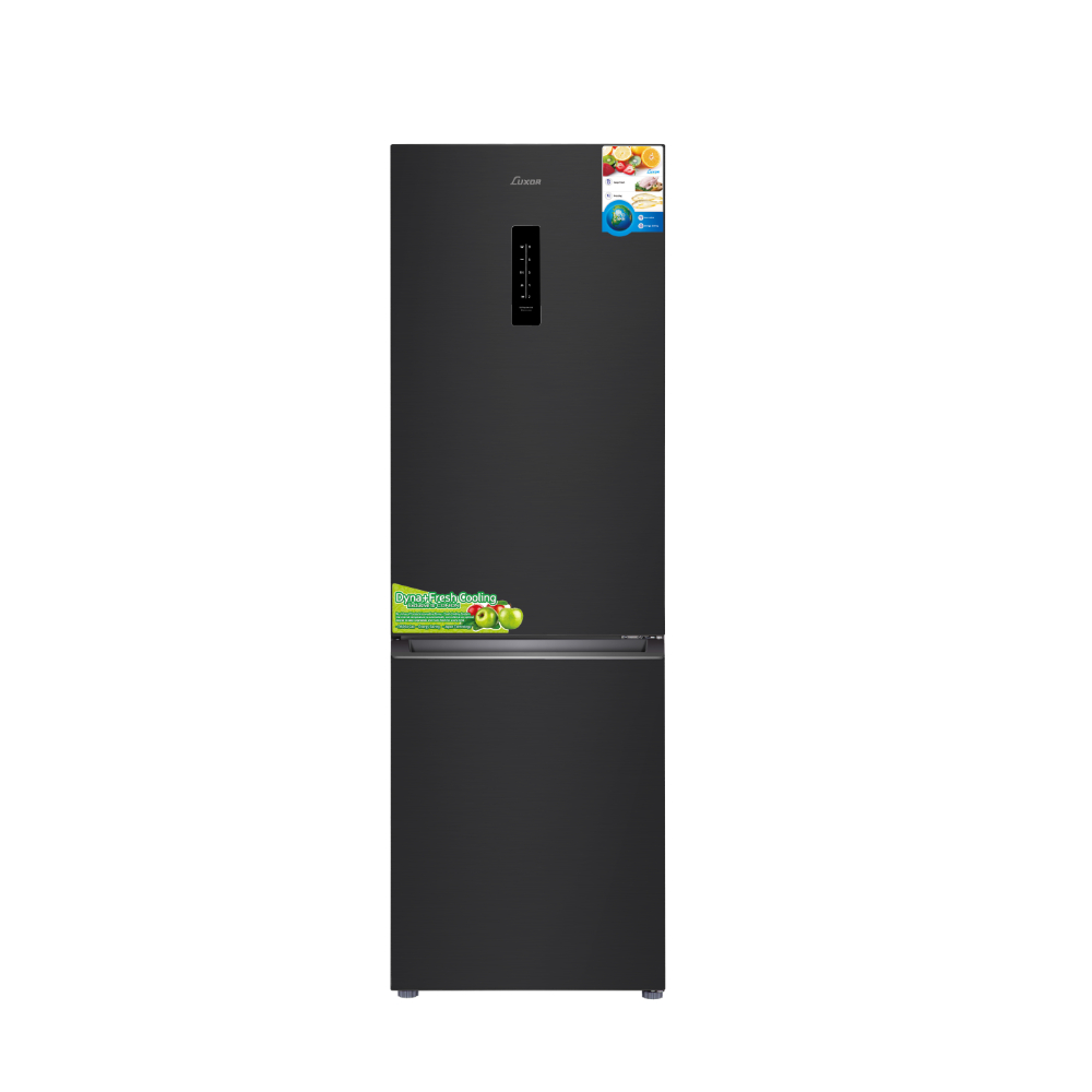מקרר 2 דלתות מקפיא תחתון 326 ליטר LUX NF399 BLK- LUXOR שחור