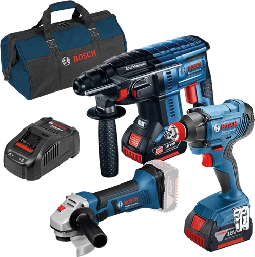 סט 3 כלים ליתיום Professional 18V- Li + תיק נשיאה