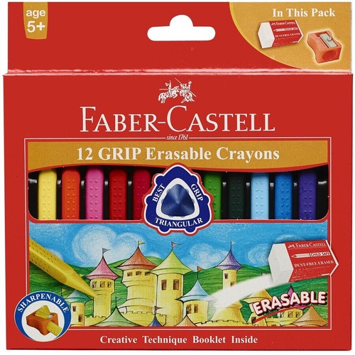 סט גיר 12 יח אדומה faber castell