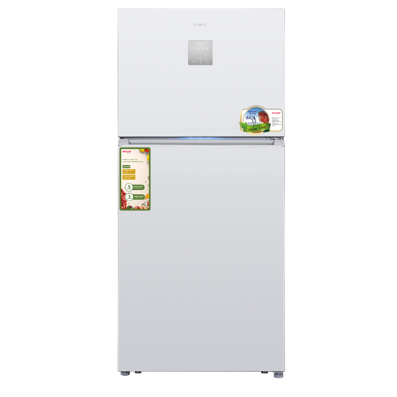 מקרר 2 דלתות מקפיא עליון 396 ליטר aiwa japan NF 6700 W דגם AI-545WEX-W לבן