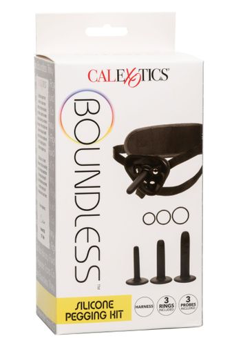 סט סטרפ און סיליקון עם 3 דילדו שונים | Boundless Silicone Pegging Kit