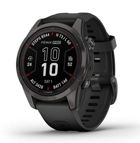 שעון ספורט חכם Garmin Fenix 7S Pro Sapphire Solar Titanium