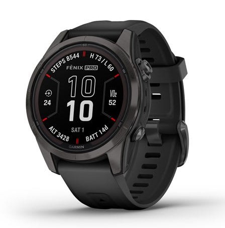 שעון ספורט חכם Garmin Fenix 7S Pro Sapphire Solar Titanium