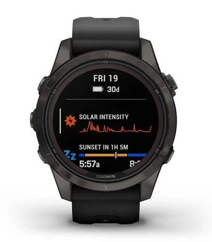 שעון ספורט חכם Garmin Fenix 7S Pro Sapphire Solar Titanium