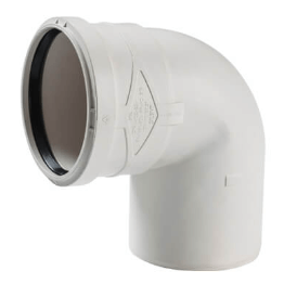 ברך אולטרה ווייט 87.5°  בקוטר 110 Ultra White