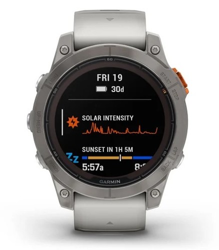 שעון ספורט חכם Garmin Fenix 7 Pro Sapphire Solar Titanium