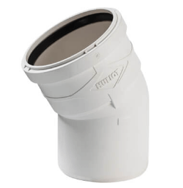ברך אולטרה סיילנט פלוס 30° בקוטר 110 Ultra White plus - נקזים
