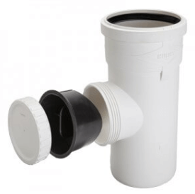 צינור ביקורת אולטרה סיילנט פלוס  בקוטר 125 Ultra White plus