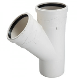 מסעף אולטרה סיילנט פלוס  45° בקוטר 125/110