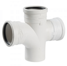 מסעף כפול אולטרה סיילנט פלוס  87.5° בקוטר 110/50/50 Ultra White plus
