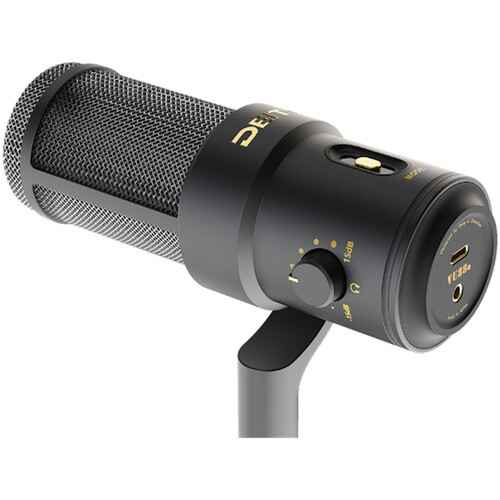 קיט מיקרופון USB וזרוע שולחנית לפודקאסט Deity VO-7U 