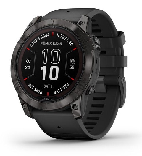 שעון ספורט חכם Garmin Fenix 7X Pro Sapphire Solar Titanium