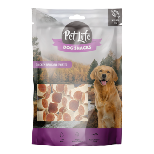 חטיף מיני סושי בטעם דג ועוף 80 גר' לכלב pet life