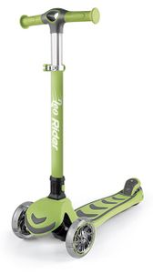 קורקינט ילדים ריידר Rider מתקפל 3 גלגלים מאירים וכידון 4 מצבי גובה - ירוק