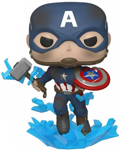 בובת פאנקו פופ מארוול: AVENGERS ENDGAME - CAPTAIN AMERICA (WITH BROKEN SHIELD) - קפטין אמריקה עם מגן שבור