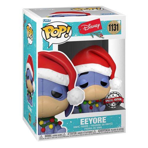 בובת פאנקו פופ דיסני: Eeyore with Christmas Lights Holiday - אייה (פו הדב) עם מנורות חג מולד