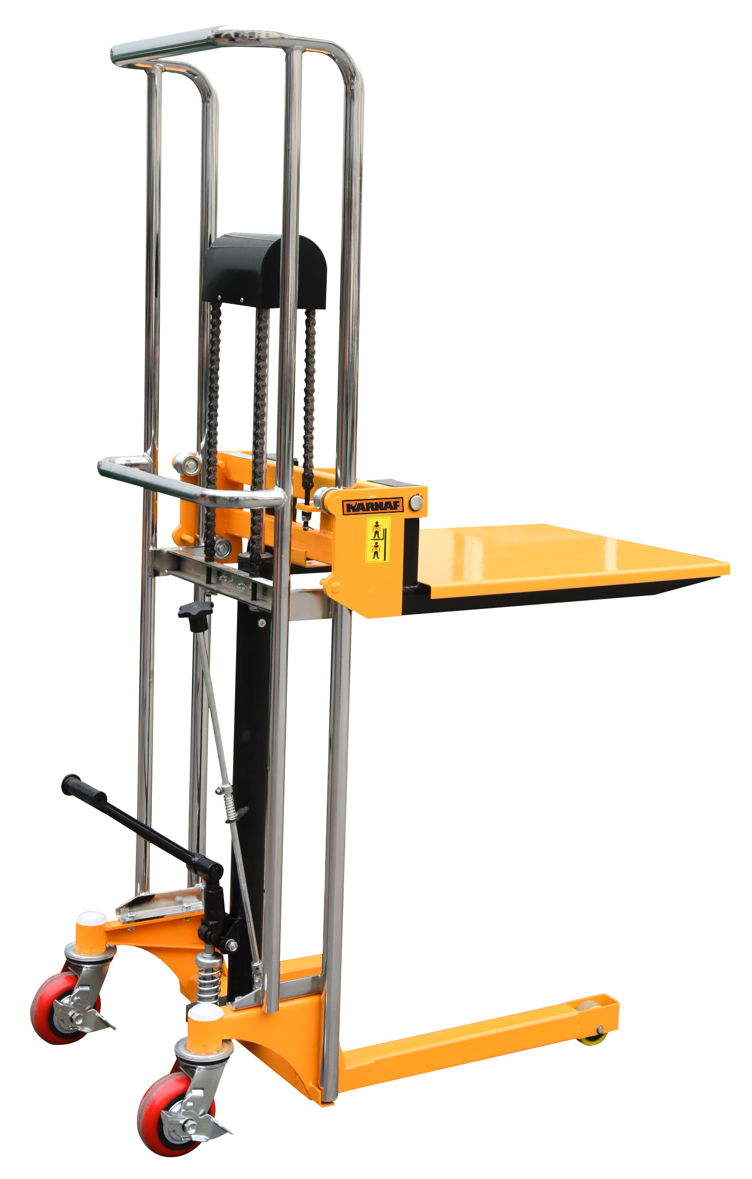 מלגזון הרמה הידראולי 400 ק"ג עם משטח KARNAF