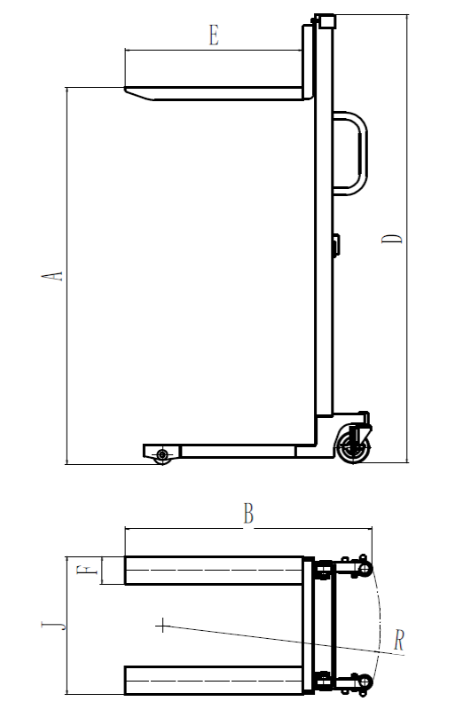 מלגזון הרמה הידראולי 500 ק"ג KARNAF