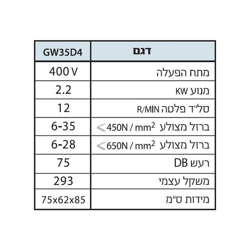 מכונת כיפוף ברזל בניין 35 מ