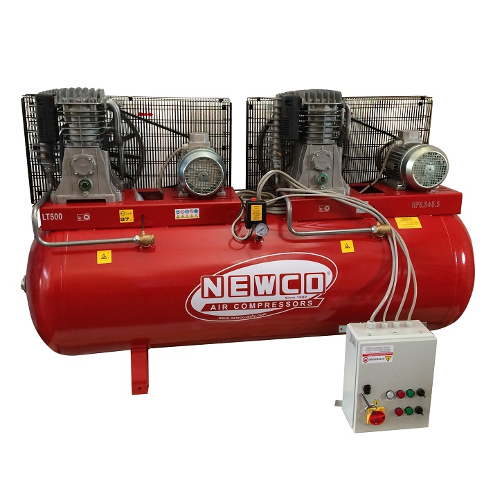 מדחס 500 ליטר 2X55 כ"ס NEWCO 400V