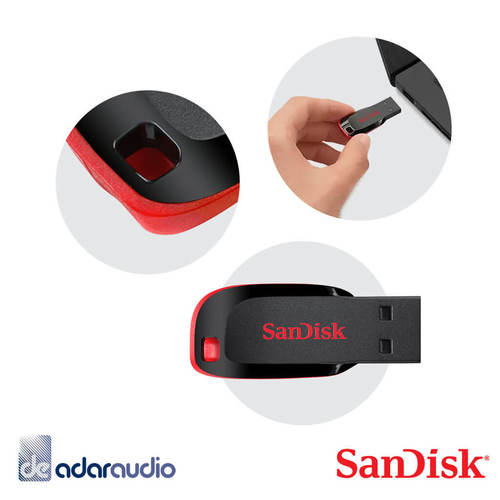 זיכרון USB נייד 32 ג'יגה בייט Sandisk Cruzer Blade