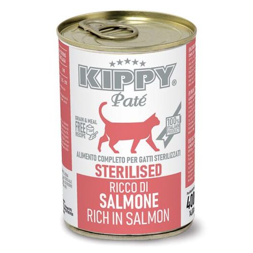 שימורים ומעדנים לחתולים - KIPPY שימורי פטה לחתול בטעם  סטרייליז סלמון 400 גרם - 1
