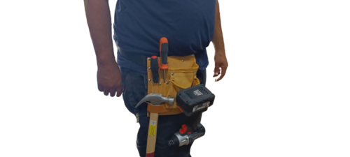 פאוץ טפסן  עור יחיד + חגורת + טפס מקצועי 100974 